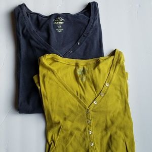 🍁Clearance🍁Old Navy Long Sleeve Tee with Buttons